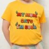 My Mum Says I'm Cool Kids T-Shirt -Threadheads Clothing Kids Yellow Tee 8401459a b5f6 4c27 a94a d21f4bf7e8b5