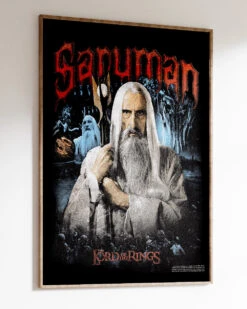 Vintage Saruman Art Print -Threadheads Clothing LOTR Saruman WallArtMockUp 2