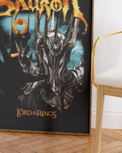 Vintage Sauron Art Print -Threadheads Clothing LOTR Sauron WallArtMockUp 3