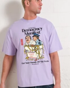 Democracy Manifest Volume II Oversized Tee -Threadheads Clothing LilacOversized Front 4 615978b6 f80a 487c a9b1 88a7dbefe8a6