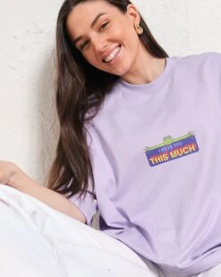This Much Oversized Tee -Threadheads Clothing LilacOversized Front 68bcf3bf f313 4e7c 98a4 f528b648c7dc