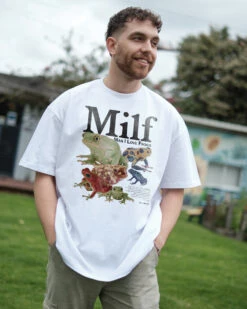 Man I Love Frogs Oversized Tee -Threadheads Clothing MILF