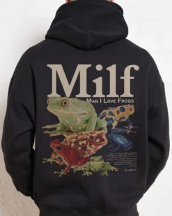 Man I Love Frogs Front And Back Hoodie -Threadheads Clothing ManILoveFrogs Website 7cbd7934 3795 4762 98f5 f21bdc8118ff