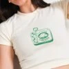 Eat Your Greens Baby Tee -Threadheads Clothing Natural Baby Tees Front close up 43e010bb 7b1c 4128 bd68 27bfe7ded555