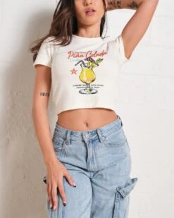 Pina Colada Baby Tee -Threadheads Clothing Natural Baby Tees Front 0a336c3a 3503 4512 ae24 c43010264e42