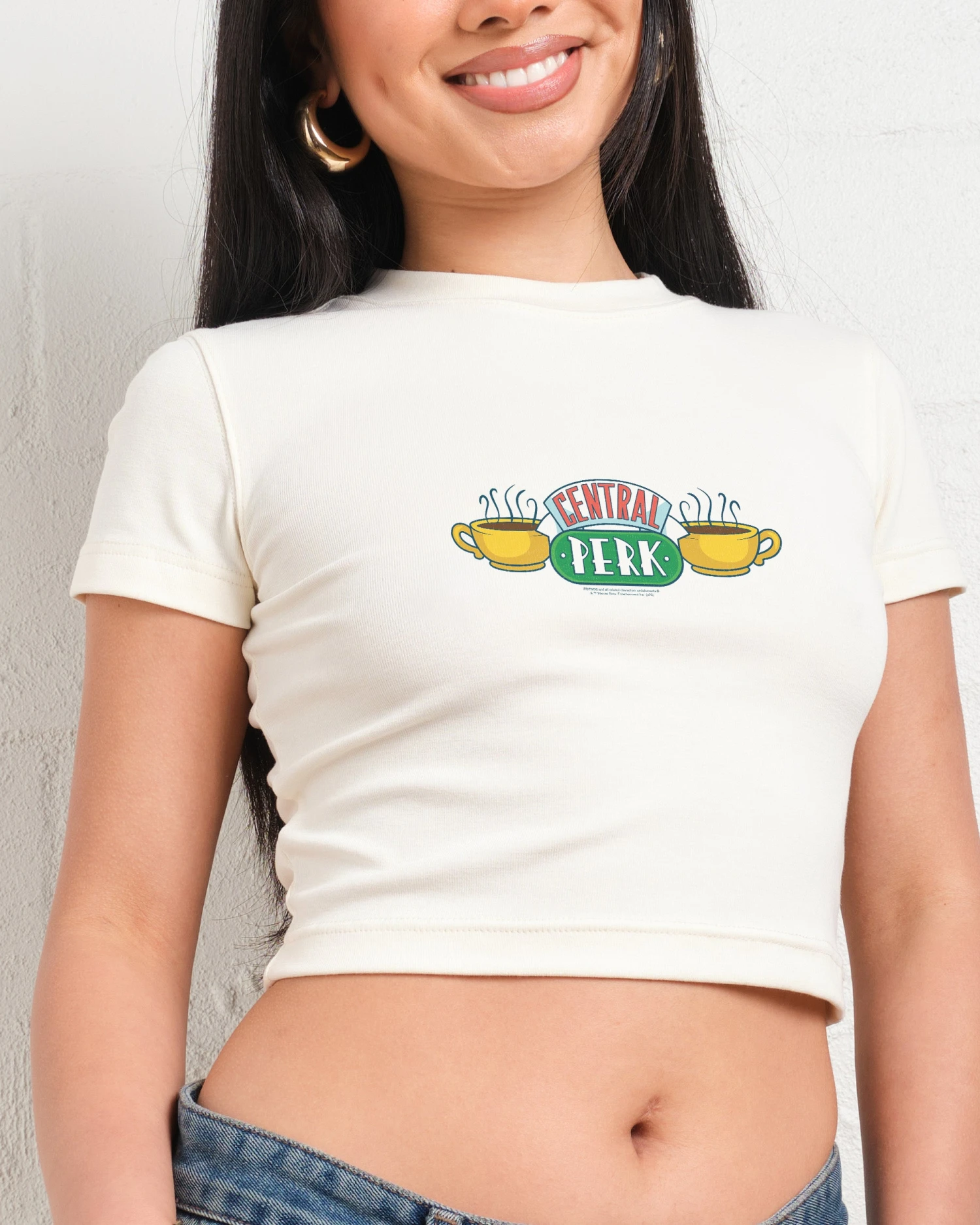 Friends Central Perk Logo Baby Tee 3 Friends Central Perk Logo Baby Tee