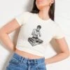 DJ Bruce Lee Baby Tee -Threadheads Clothing Natural Baby Tees Front ed44880c 087b 4a1c 9fe0 347e04274cb1
