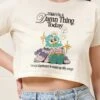 I Didn't Do A Damn Thing Today Crop Tee -Threadheads Clothing Natural CropTeeFront 5657e9c8 bc0a 4fda a8e5 b224edf4181f