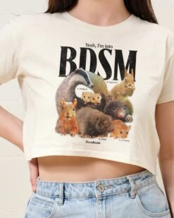 BDSM Crop Tee -Threadheads Clothing Natural CropTeeFront 794c721e d4db 4c8a 94af 7a1a1bf62467
