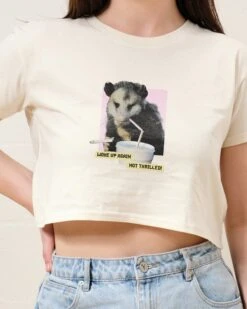 Woke Up Again, Not Thrilled Crop Tee -Threadheads Clothing Natural CropTeeFront 9aaceb75 31d5 4d37 8b11 1f0612432ad6