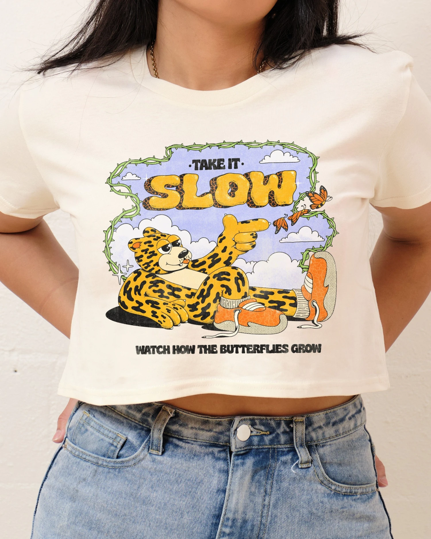 Take It Slow Crop Tee 3 Take It Slow Crop Tee