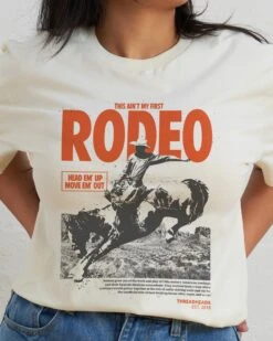Ain't My First Rodeo T-Shirt -Threadheads Clothing Natural Front 35343db0 4dbf 4942 963c 5e90c1b00fba
