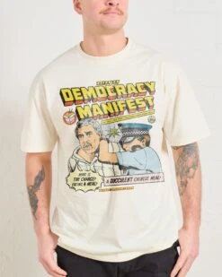 This Is Democracy Manifest T-Shirt -Threadheads Clothing Natural Front 7ab105f9 ea87 4a4c bdd0 1d1141e66d28