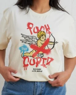 Love Sucks T-Shirt -Threadheads Clothing Natural Front ac9c67a2 484d 4df3 bc4a 3e87d9532a4d