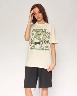 Pickleball T-Shirt -Threadheads Clothing Natural Front ec011a99 467b 4b5c af58 9243813fa421