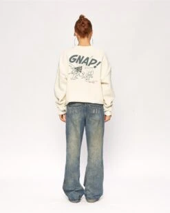 Infectious Smurf #2 Sweatshirt -Threadheads Clothing Natural Full Body Jumper Back