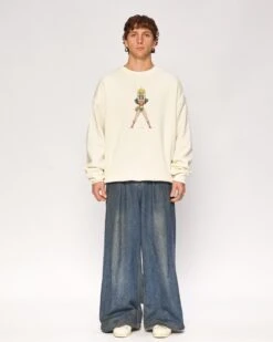 DC Wonder Woman Power Surge Sweatshirt -Threadheads Clothing Natural Full Body Jumper Front 9262de63 3967 4106 8362 8b4285a08dcf