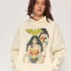 DC Wonder Woman Queen Of The Amazons Hoodie -Threadheads Clothing Natural Hoodie Close Up Front 9cc20877 c2ba 4997 8c6a 66e2a161512a