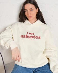 I Eat Asbestos Hoodie -Threadheads Clothing Natural Hoodie Women Front 4d5d70d8 7857 48f2 a81f fe2bfbac7c7f