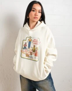 Who's Possessed Johnny? Hoodie 9 Who's Possessed Johnny? Hoodie -Threadheads Clothing Natural Hoodie Women Front a0d79944 91c9 4c43 8521 29d4cdeebaca
