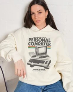 Retro Commodore 64 Hoodie 8 Retro Commodore 64 Hoodie -Threadheads Clothing Natural Hoodie Women Front a763b130 673a 463b be08 55bc582657e8