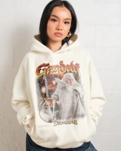 Gandalf The White Hoodie -Threadheads Clothing Natural Hoodie Women Front d896cc9a 8350 49bb bc83 86f1ffa1130a