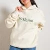 Pickle Slut Hoodie 1 Pickle Slut Hoodie -Threadheads Clothing Natural Hoodie Women Front e62be64d 0e6c 457a b547 10f013298e12