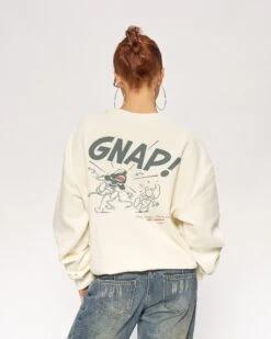 Infectious Smurf #2 Sweatshirt -Threadheads Clothing Natural Jumper Back 1 131b2315 8e59 4b57 bd3d 0116f8a680d9