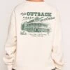 Outback Saloon Hoodie -Threadheads Clothing Natural Jumper Close Up Back b56f6421 5a65 494c ae4e 4f51b0b81ef3