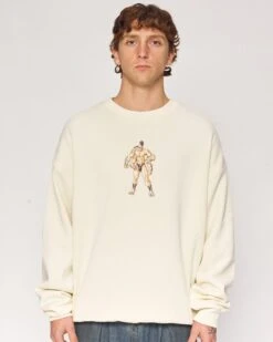 Goro Mortal Kombat Sweatshirt -Threadheads Clothing Natural Jumper Close Up Front 76b7b3ce f8d9 4524 a9a2 080f05539d51