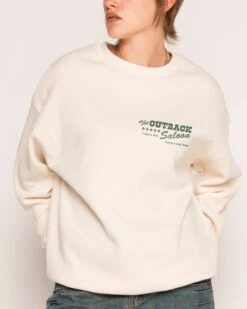 Outback Saloon Hoodie -Threadheads Clothing Natural Jumper Close Up Front 7f19b0e4 7af9 4ddb b844 244d5d31a933