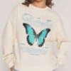 Flying Jewels Sweatshirt -Threadheads Clothing Natural Jumper Close Up Front d5869f72 b48b 4c99 802c bee623729fdf