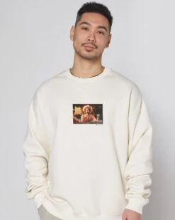 Hot Tub Sweatshirt -Threadheads Clothing Natural Jumper Close Up Front f2bf501b afa9 4c53 8e46 e76fc737a5ff