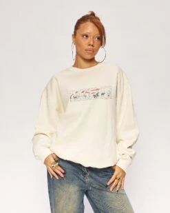 Infectious Smurf #2 Sweatshirt -Threadheads Clothing Natural Jumper Front 1 2e10c071 4b7e 4083 8028 0f3b646de81c