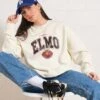 Sesame Street Elmo College Sweatshirt -Threadheads Clothing Natural Jumper Women Front 48ab3dfb 3043 4ee2 80dd 227c75ccbab5