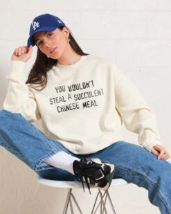 You Wouldn't Steal A Succulent Chinese Meal Sweatshirt 11 You Wouldn't Steal A Succulent Chinese Meal Sweatshirt -Threadheads Clothing Natural Jumper Women Front afe6e880 d5b4 4144 ac98 b1743f343985