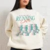 Probably Running Late Sweatshirt -Threadheads Clothing Natural Jumper Women Front f0c7d0b7 fede 4b94 8f92 d74c518fbceb