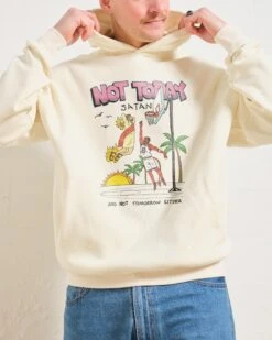 Not Today Satan Hoodie -Threadheads Clothing Natural Men Hoodie Front 00e3f244 1896 4080 9e23 7ba02d465a16