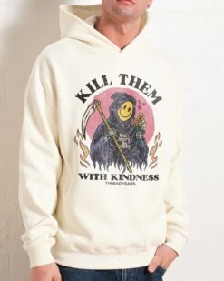 Kill Them With Kindness Hoodie 11 Kill Them With Kindness Hoodie -Threadheads Clothing Natural Men Hoodie Front 92800515 eab0 49fa 8620 52e353fed800