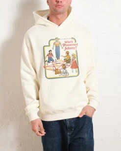 Who's Possessed Johnny? Hoodie 8 Who's Possessed Johnny? Hoodie -Threadheads Clothing Natural Men Hoodie Front b1d8894d 0222 4169 84b7 5b206e32bbb5