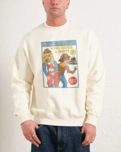 The Mystery Of Who Gives A Sh-t Sweatshirt -Threadheads Clothing Natural Men Jumper Front 2390cffc 8cef 4043 8a67 f63cfde299a8