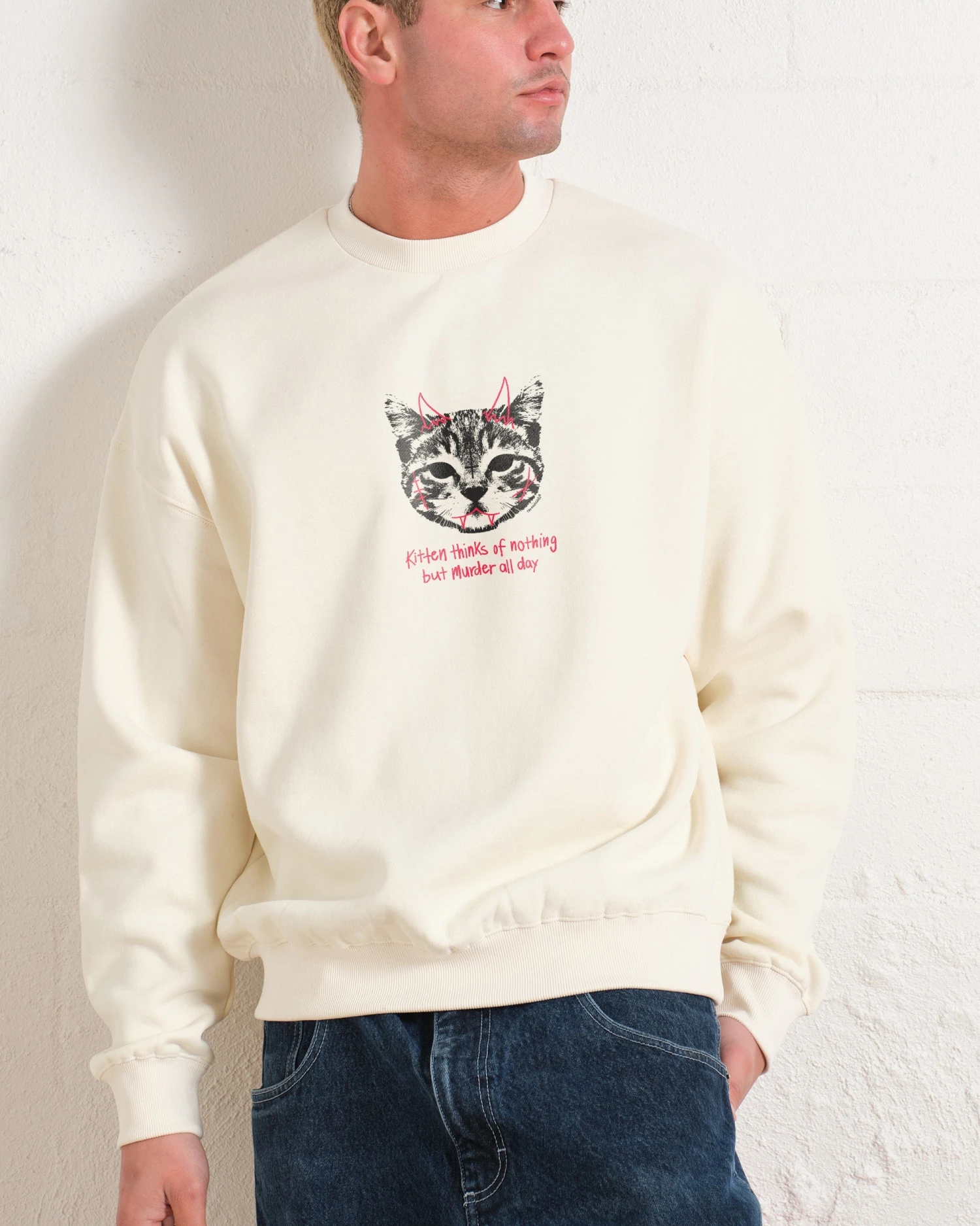 Demon Kitten Sweatshirt 4 Demon Kitten Sweatshirt - Image 2