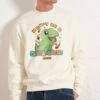 Don't Be A Cuntasaurus Sweatshirt -Threadheads Clothing Natural Men Jumper Front 6793024f 13ed 4a84 9759 87990b2471fe
