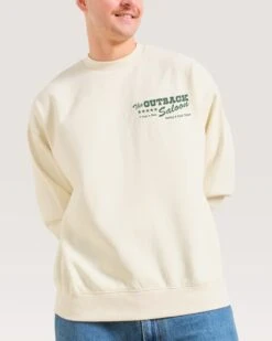 Outback Saloon Hoodie -Threadheads Clothing Natural Men Jumper Front f3322ae3 5fe0 491e 8164 9edecc26eda8