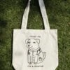 Dogtor Tote Bag -Threadheads Clothing Natural ToteBags 5e9c6e09 6ebe 4b62 8e73 855add79c721