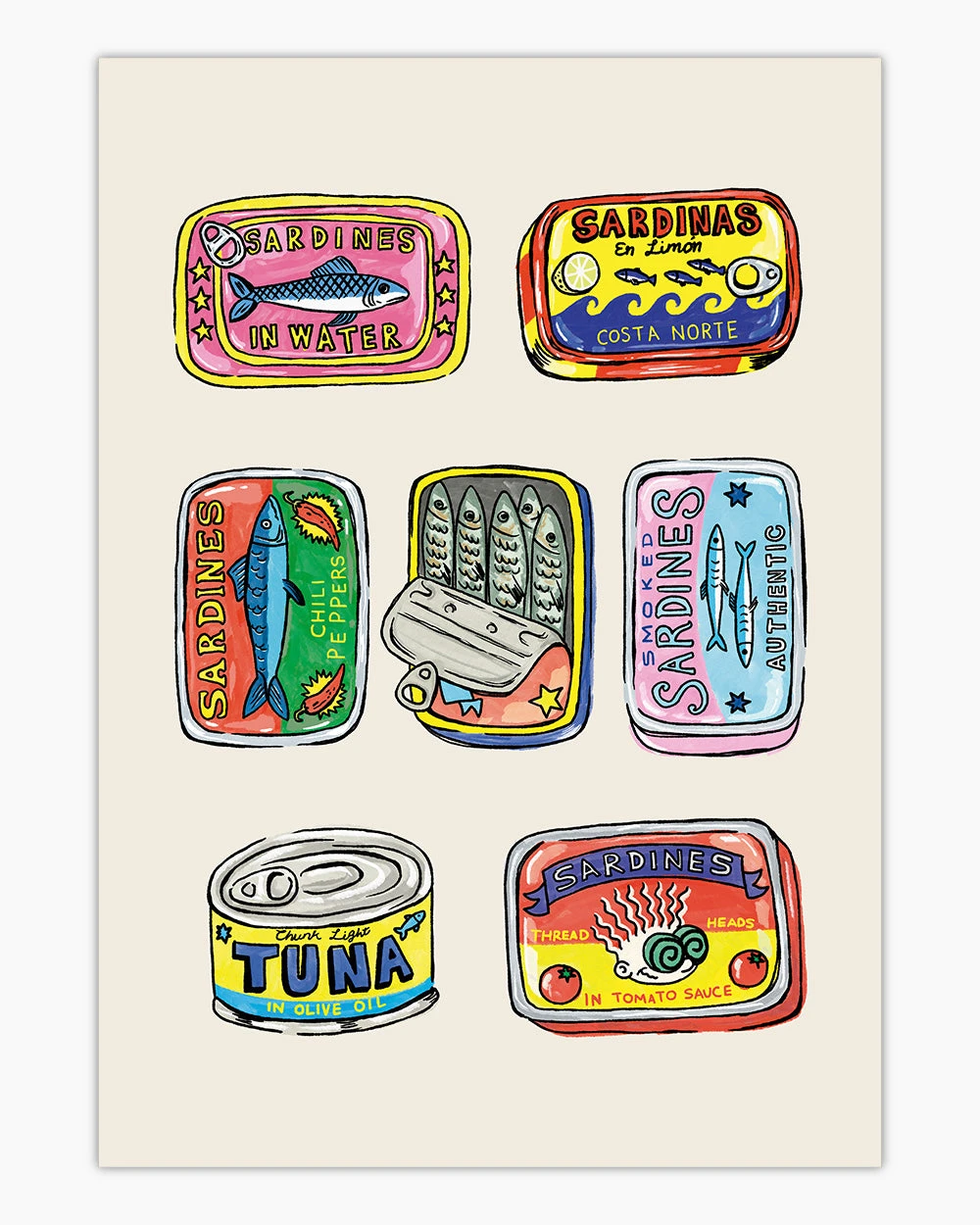 Canned Goods Art Print 4 Canned Goods Art Print - Image 2