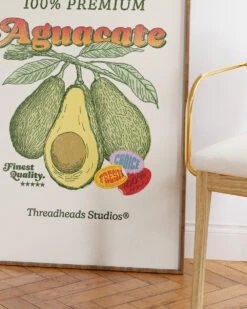 Aguacate Art Print -Threadheads Clothing Natural Wall Art Mock Up 3 448839ae ebc8 44c5 b108 5b747083de12