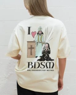 I Love BDSM Oversized Tee -Threadheads Clothing NaturalOversized Back b7923cb5 7935 4f2e 9a31 fed7108e74c5