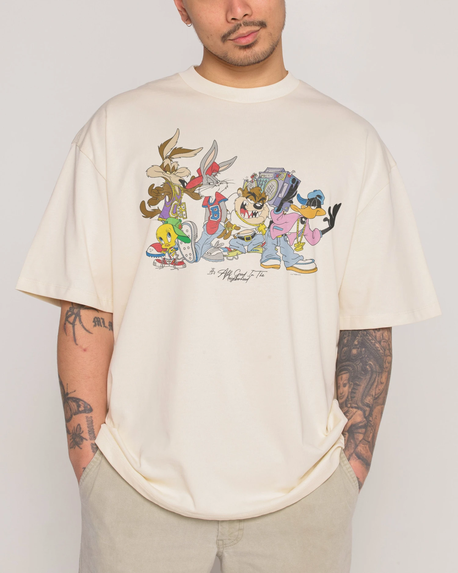 Looney Tunes It’s All Good In The Neighborhood Oversized Tee 6 Looney Tunes It’s All Good In The Neighborhood Oversized Tee - Image 4