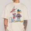 Looney Tunes Bugs & Daffy West Coast Oversized Tee -Threadheads Clothing NaturalOversized Close Up Front f6c69fb8 ad08 4a4b 89c6 c6a6a7e499dc